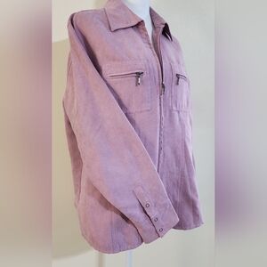 CATO Woman Soft Suede-Like Lightweight Zip-up Blazer Jacket Size 14/16W